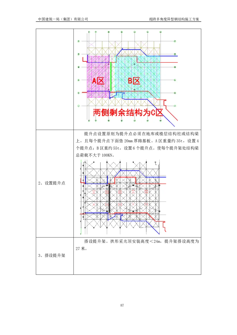 超跨多角度异型钢结构施工方案（上报版）_2021-2023年优秀施组方案_施工方案_方案41-哈尔滨金融中心超跨多角度异型钢结构施工方案_1、施工方案