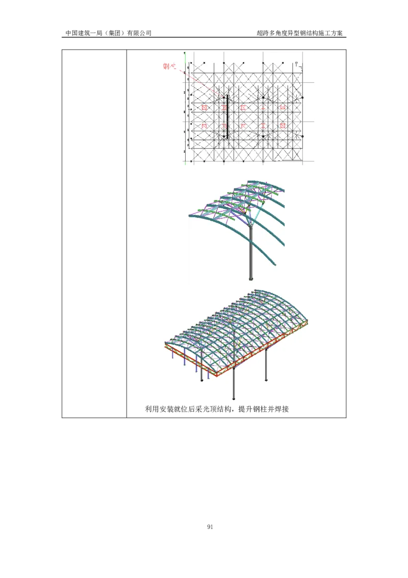 超跨多角度异型钢结构施工方案（上报版）_2021-2023年优秀施组方案_施工方案_方案41-哈尔滨金融中心超跨多角度异型钢结构施工方案_1、施工方案