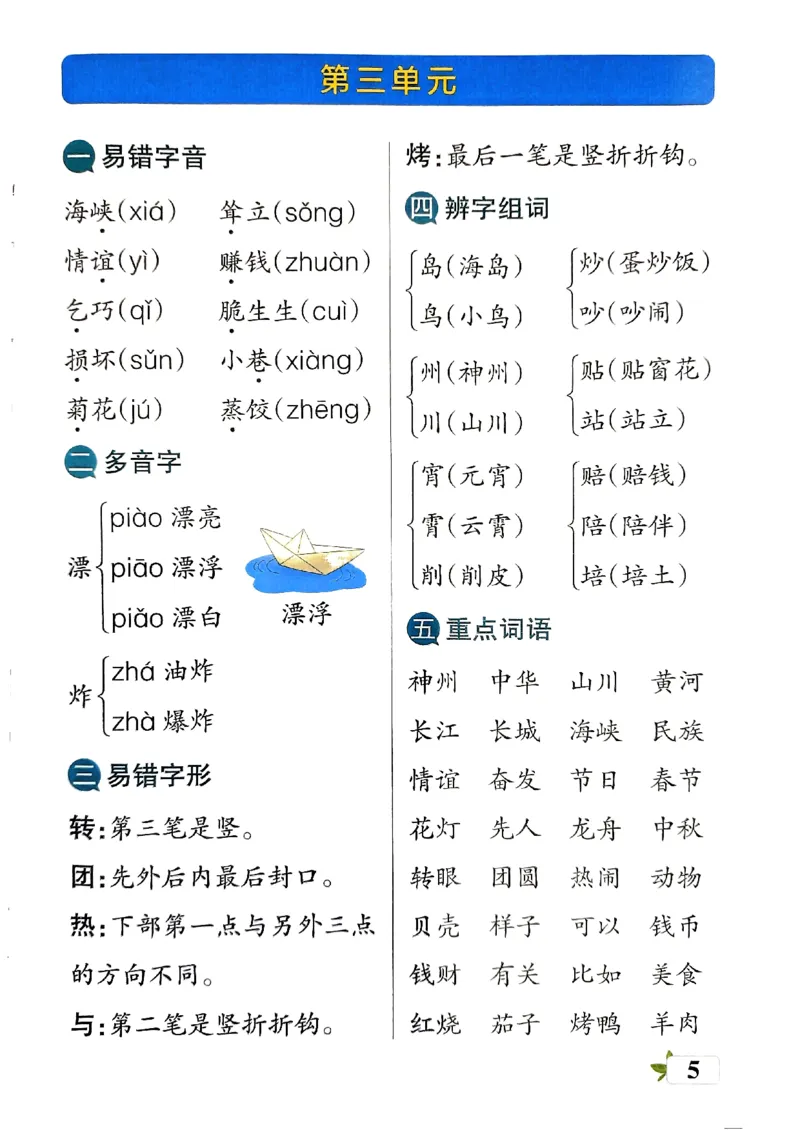 《小学学霸单元期末标准卷》24春语文2年级下册（RJ）知识手册_二年级上下册资料_小学二年级学习资料-25年更新版_2-02、小学二年级语文下册_2-2-2、练习题、作业、试题、试卷_电子册类