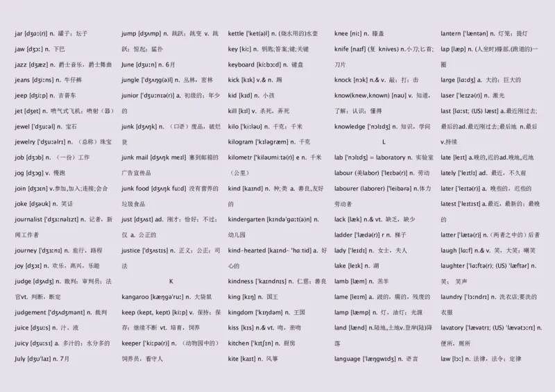 英语92高中英语词汇3500词&mdash;带音标（英译汉默写版）_S054高中英语备考必备学习资料包