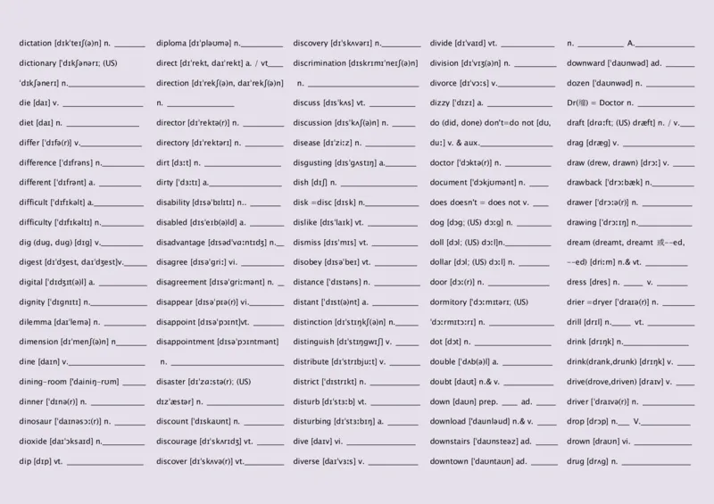 英语92高中英语词汇3500词&mdash;带音标（英译汉默写版）_S054高中英语备考必备学习资料包