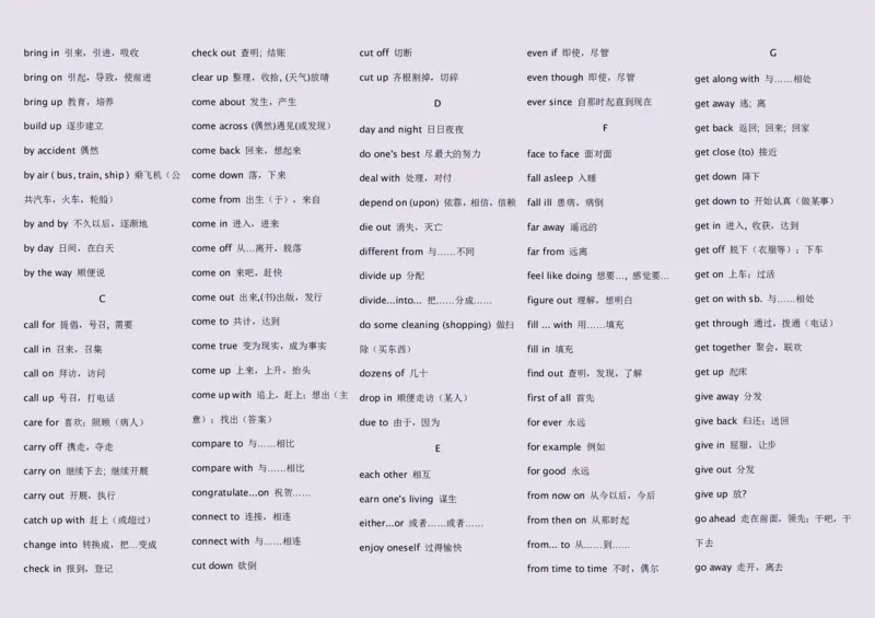 英语92高中英语词汇3500词&mdash;带音标（英译汉默写版）_S054高中英语备考必备学习资料包