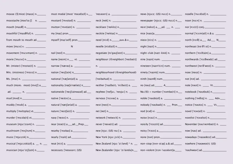 英语92高中英语词汇3500词&mdash;带音标（英译汉默写版）_S054高中英语备考必备学习资料包