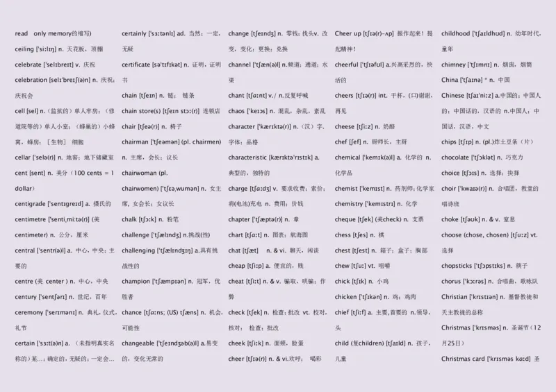 英语92高中英语词汇3500词&mdash;带音标（英译汉默写版）_S054高中英语备考必备学习资料包