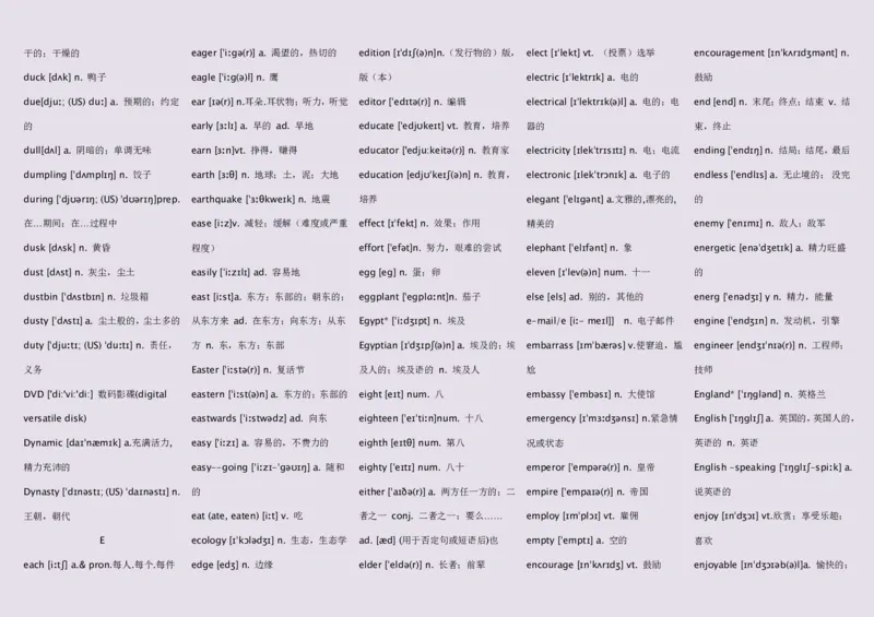 英语92高中英语词汇3500词&mdash;带音标（英译汉默写版）_S054高中英语备考必备学习资料包