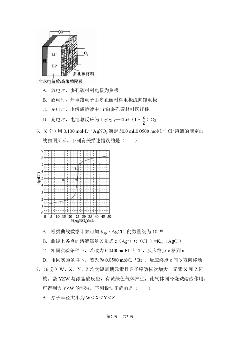 2018年高考化学试卷（新课标Ⅲ）（空白卷）_历年高考真题合集_化学历年高考真题_新&middot;PDF版2008-2025&middot;高考化学真题_化学（按试卷类型分类）2008-2025_全国卷&middot;化学（2008-2024）