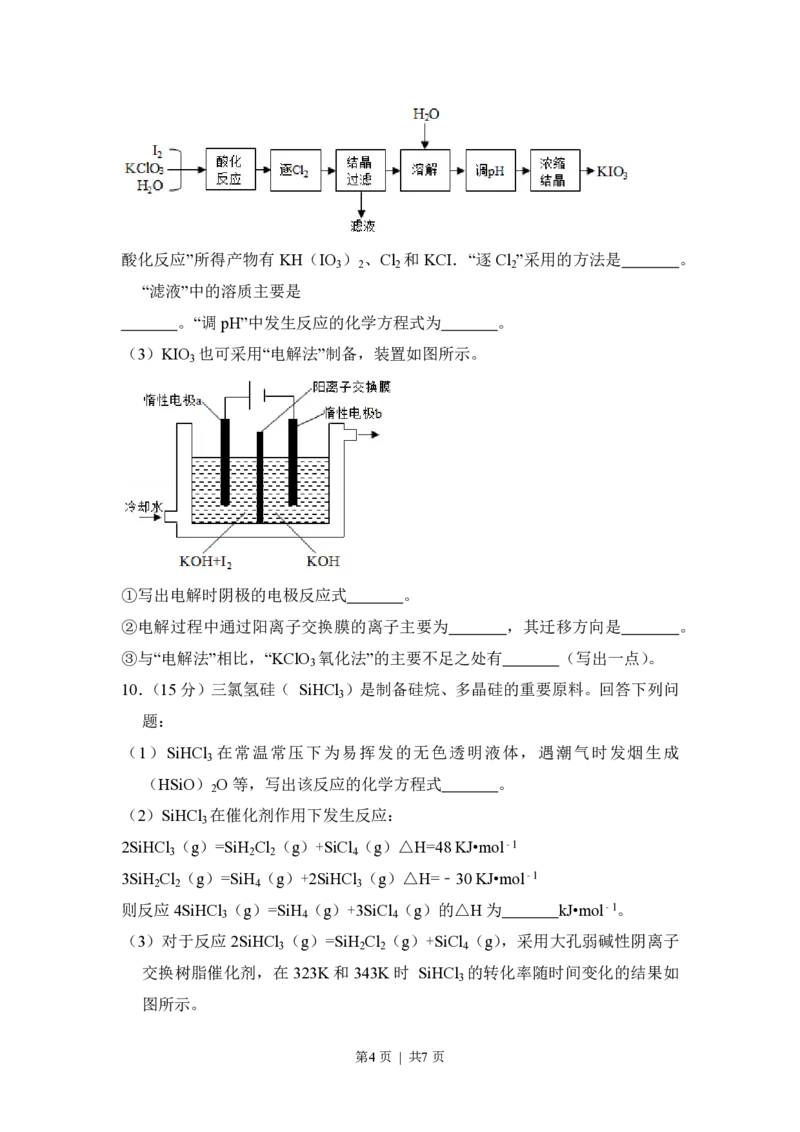 2018年高考化学试卷（新课标Ⅲ）（空白卷）_历年高考真题合集_化学历年高考真题_新&middot;PDF版2008-2025&middot;高考化学真题_化学（按试卷类型分类）2008-2025_全国卷&middot;化学（2008-2024）