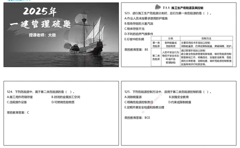 视频26&mdash;27集2025一建项目管理破题第523&mdash;559题（可打印版）_2026年一级建造师_2026年一建管理_2025年一建管理SVIP_03-习题精析✿实战特训✿模考通关_14-管理《破题提升班》大微RS