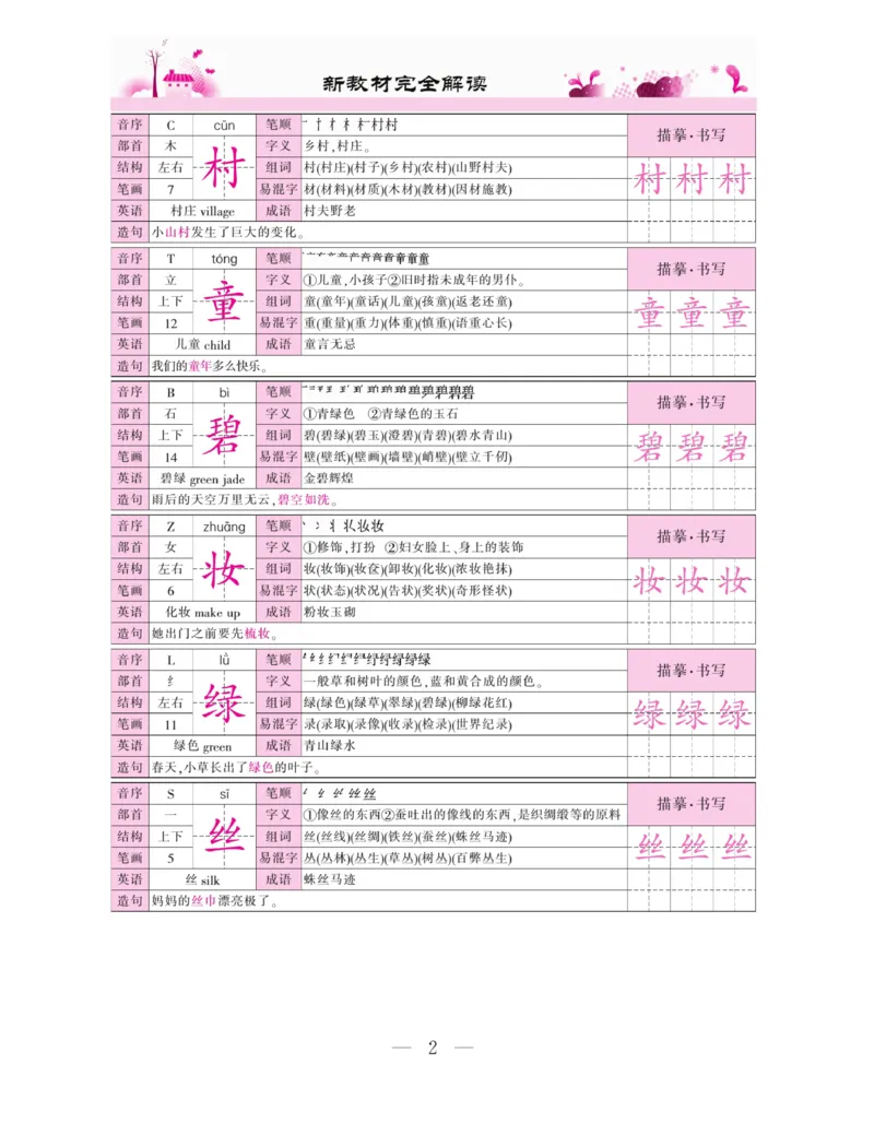 《新教材完全解读》语文2年级下册（RJ）_二年级上下册资料_小学二年级学习资料-25年更新版_2-02、小学二年级语文下册_2-2-2、练习题、作业、试题、试卷_电子册类_教材解读