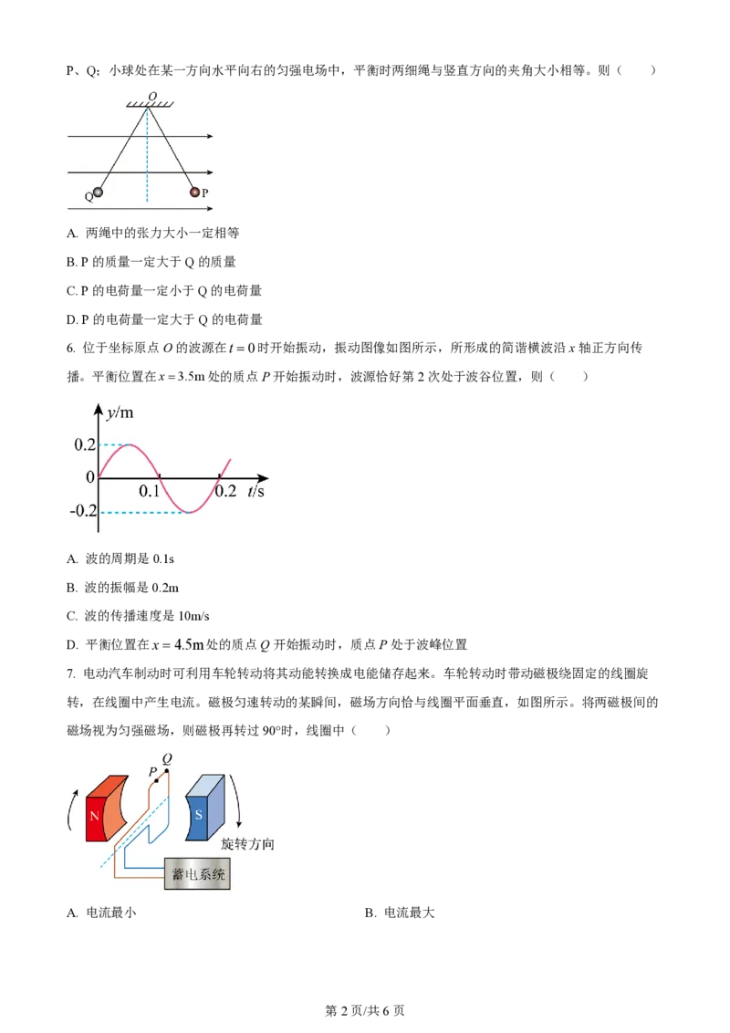 2024年高考物理试卷（新课标）（空白卷）_物理历年高考真题_新&middot;PDF版2008-2025&middot;高考物理真题_物理（按年份分类）2008-2025_2024&middot;高考物理真题