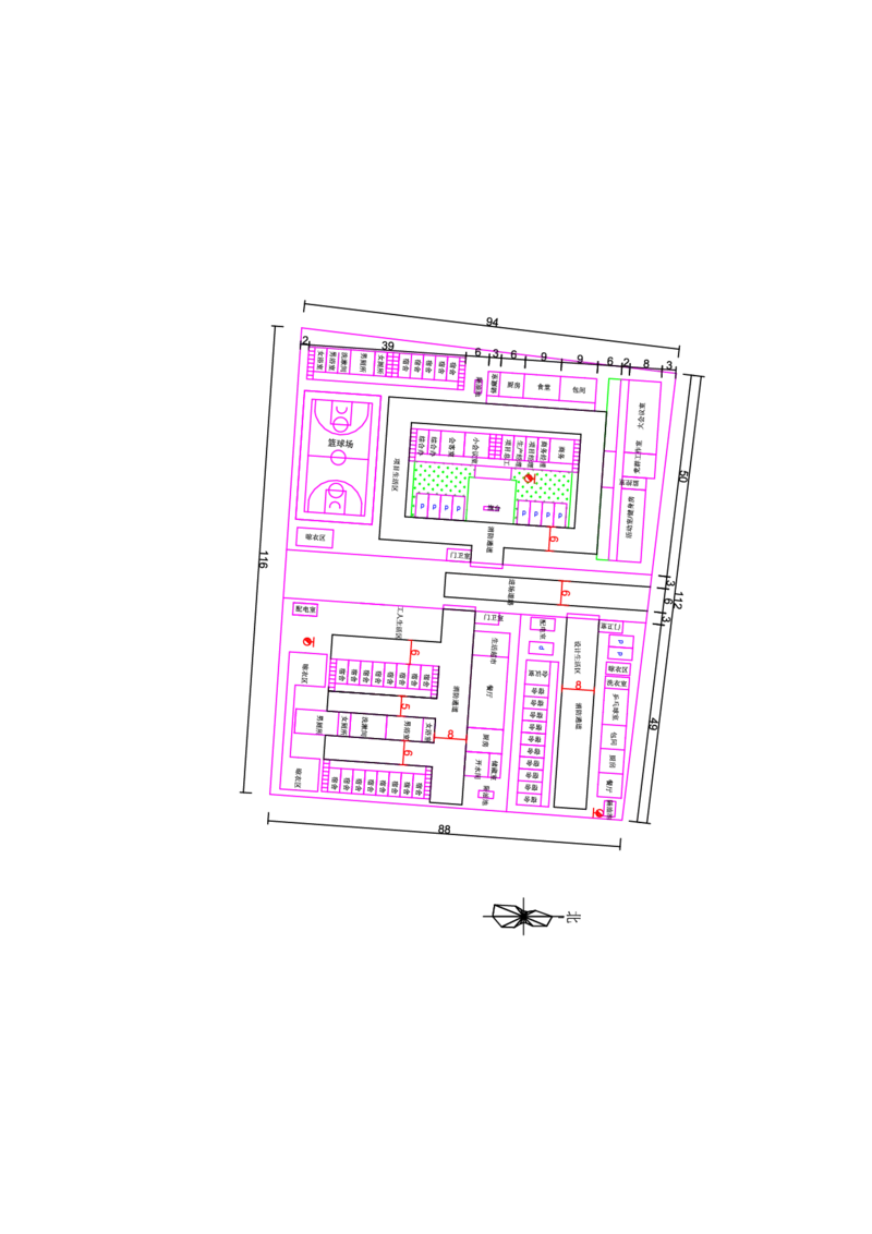 附件2临建布置图_2021-2023年优秀施组方案_施工组织设计_施组03-濮阳县生活垃圾焚烧发电项目施工组织设计_1、施工组织设计正文