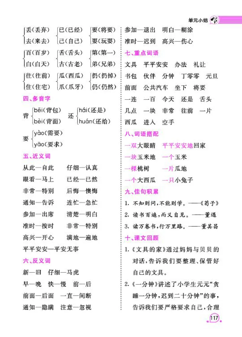 《字词句段篇章》语文1年级下册（RJ）_一年级上下册资料_小学一年级学习资料-25年更新版_1-02、小学一年级语文下册_3-6-2-2、练习题、作业、专项、试卷_部编（人教）版_电子册类