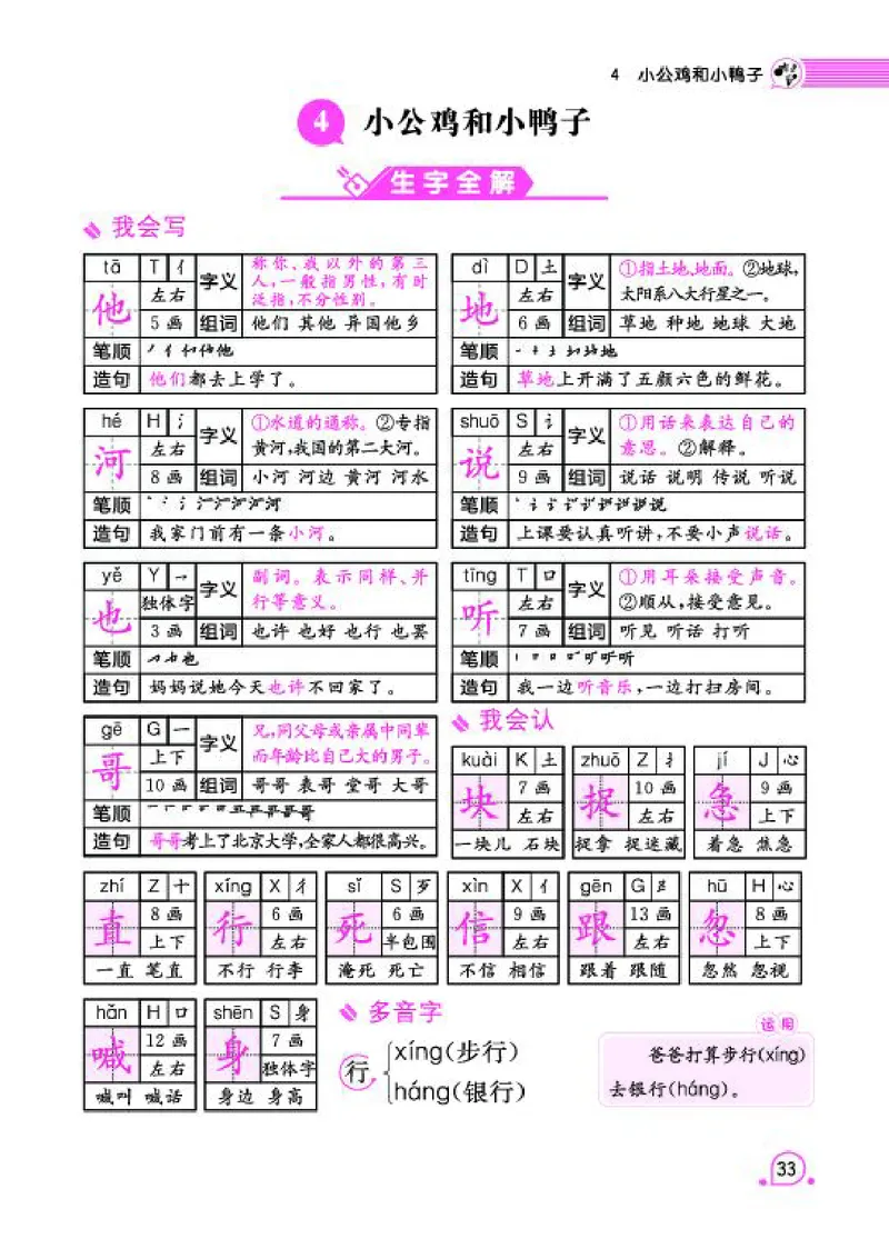 《字词句段篇章》语文1年级下册（RJ）_一年级上下册资料_小学一年级学习资料-25年更新版_1-02、小学一年级语文下册_3-6-2-2、练习题、作业、专项、试卷_部编（人教）版_电子册类