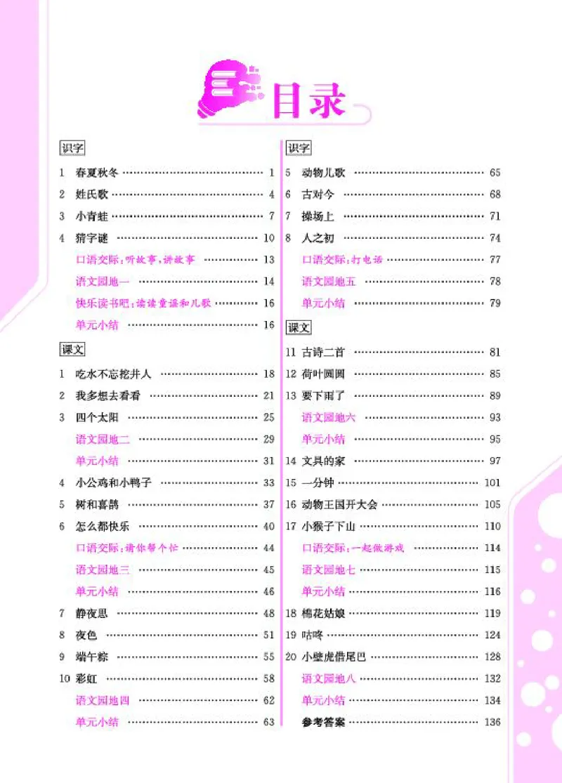 《字词句段篇章》语文1年级下册（RJ）_一年级上下册资料_小学一年级学习资料-25年更新版_1-02、小学一年级语文下册_3-6-2-2、练习题、作业、专项、试卷_部编（人教）版_电子册类