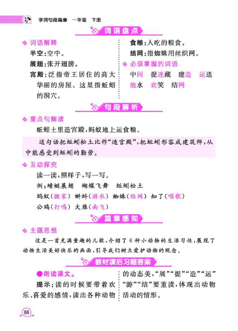 《字词句段篇章》语文1年级下册（RJ）_一年级上下册资料_小学一年级学习资料-25年更新版_1-02、小学一年级语文下册_3-6-2-2、练习题、作业、专项、试卷_部编（人教）版_电子册类