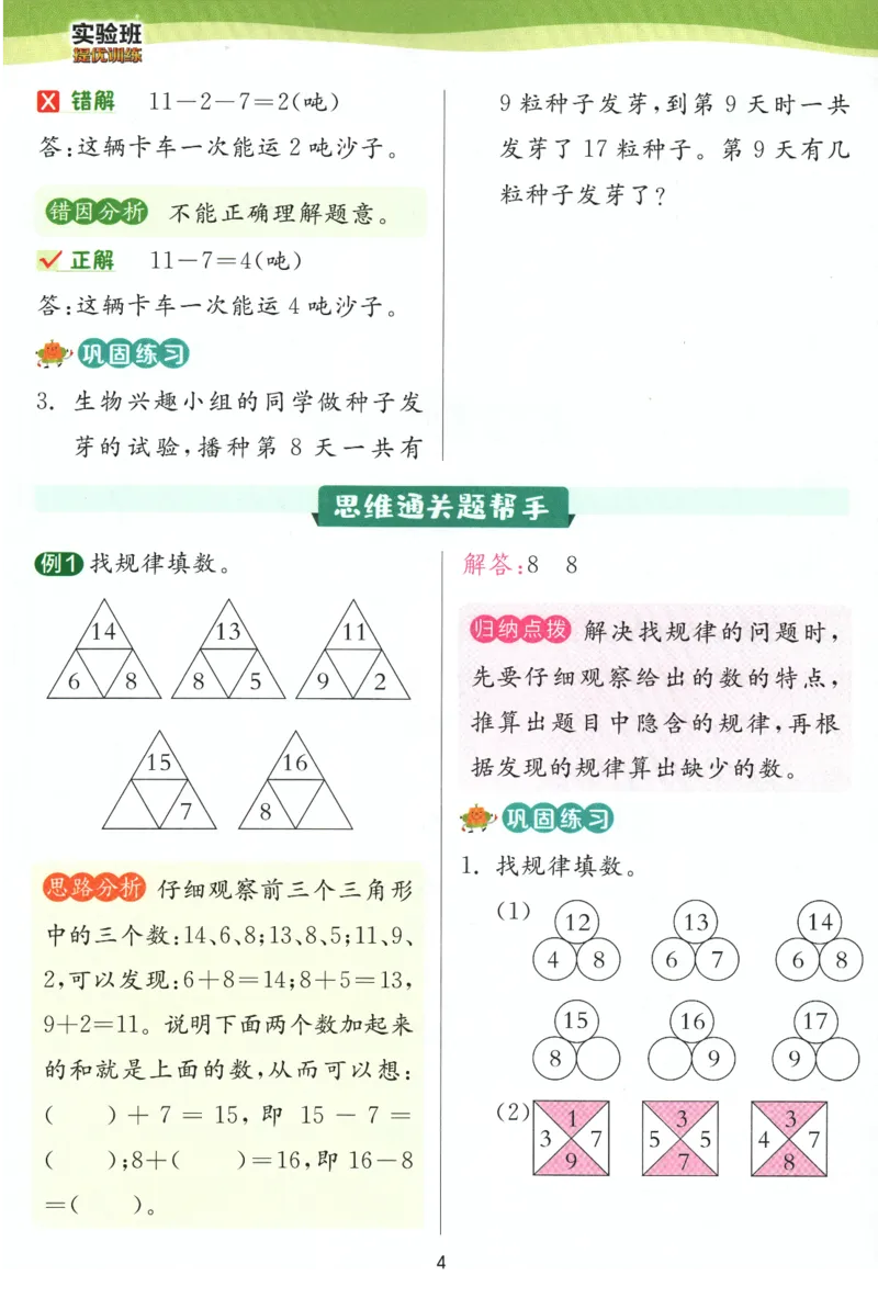 《实验班提优训练》学霸攻略-2024春数学1年级下册（SJ）_一年级上下册资料_小学一年级学习资料-25年更新版_1-04、小学一年级数学下册_1-4-2、练习题、作业、试题、试卷_苏教版_电子册类
