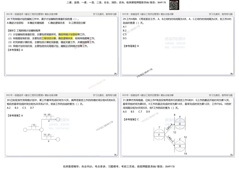 项目管理模拟试卷2参考答案(1)_2026年一级建造师_2026年一建管理_2025年一建管理SVIP_02-基础精讲✿高端面授✿深度强化_28-管理《自营全系班》赵爱林SMR推荐