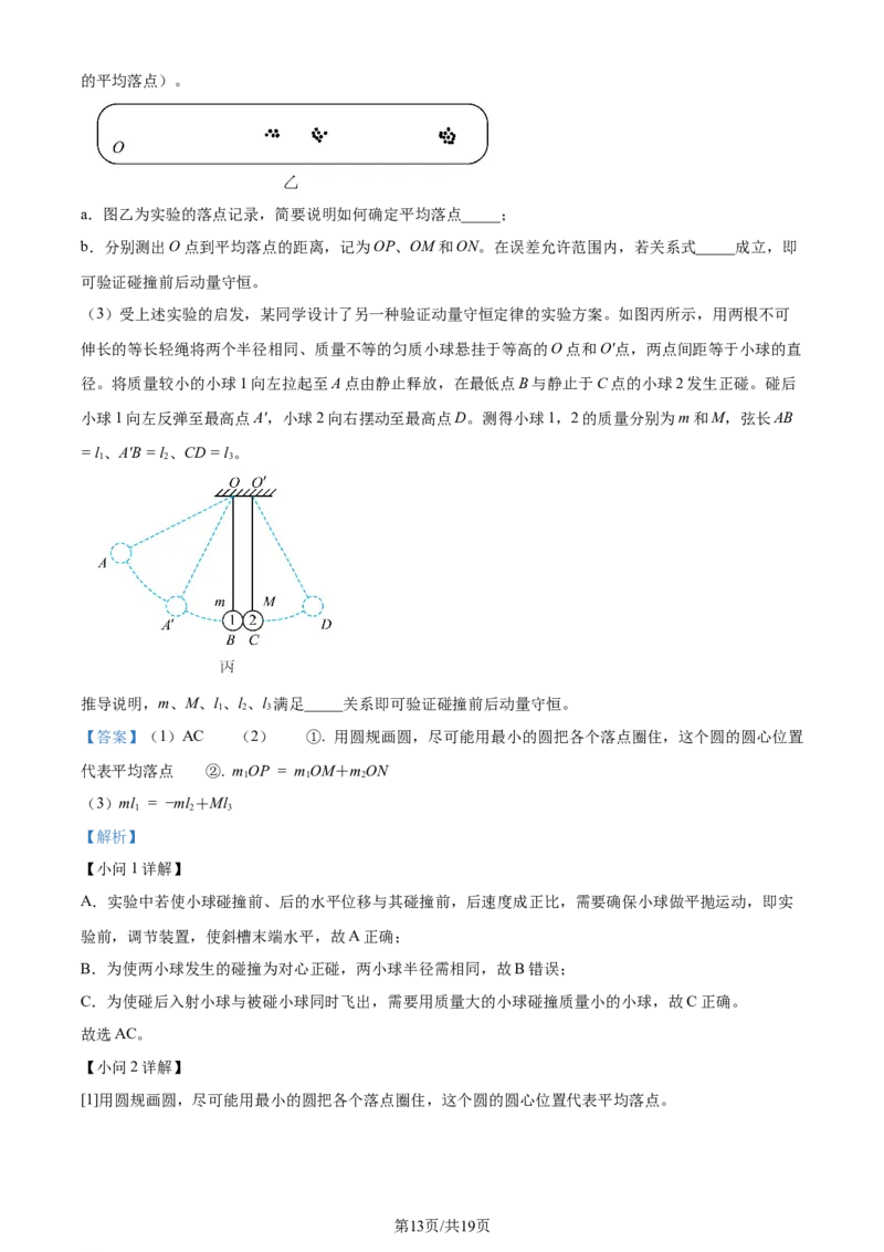 2024年高考物理试卷（北京）（解析卷）_物理历年高考真题_新&middot;Word版2008-2025&middot;高考物理真题_物理（按年份分类）2008-2025_2024&middot;高考物理真题