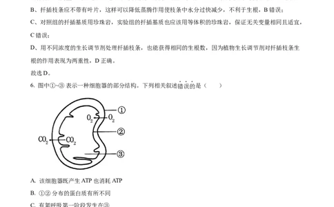 2024年高考生物试卷（江苏）（解析卷）_生物历年高考真题_新&middot;Word版2008-2025&middot;高考生物真题_生物（按年份分类）2008-2025_2024&middot;高考生物真题