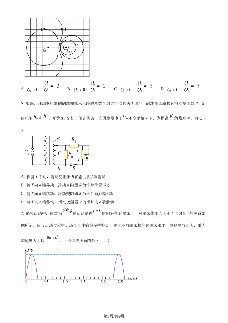 2024年高考物理试卷（全国甲卷）（空白卷）_物理历年高考真题_新&middot;Word版2008-2025&middot;高考物理真题_物理（按年份分类）2008-2025_2024&middot;高考物理真题
