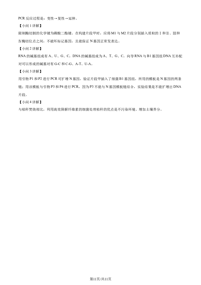 2024年高考生物试卷（新课标）（解析卷）_生物历年高考真题_新&middot;Word版2008-2025&middot;高考生物真题_生物（按年份分类）2008-2025_2024&middot;高考生物真题