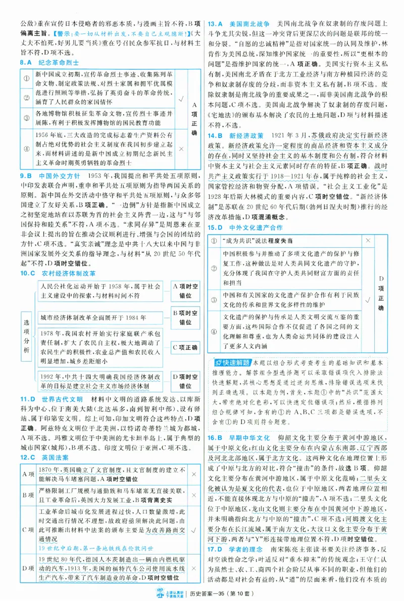 2025《金考卷&middot;特快专递&middot;第3期&middot;历史》答案_2025高中教辅（后续还会更新新习题试卷）_2025版《金考卷特快专递》_2025版金考卷特快专递第三期历史