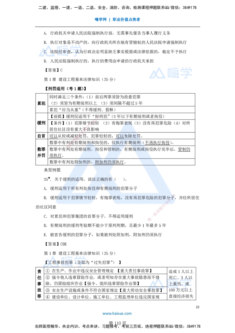 陈印一建法规-私塾密训讲义_2026年一建法规_2025年一建法规SVIP_04-冲刺串讲✿考点强化✿小灶集训_60-法规《考前私塾密训》陈印HX_讲义