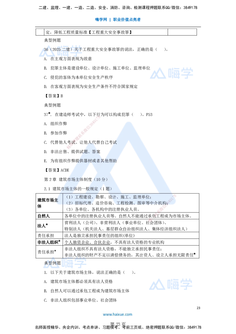 陈印一建法规-私塾密训讲义_2026年一建法规_2025年一建法规SVIP_04-冲刺串讲✿考点强化✿小灶集训_60-法规《考前私塾密训》陈印HX_讲义