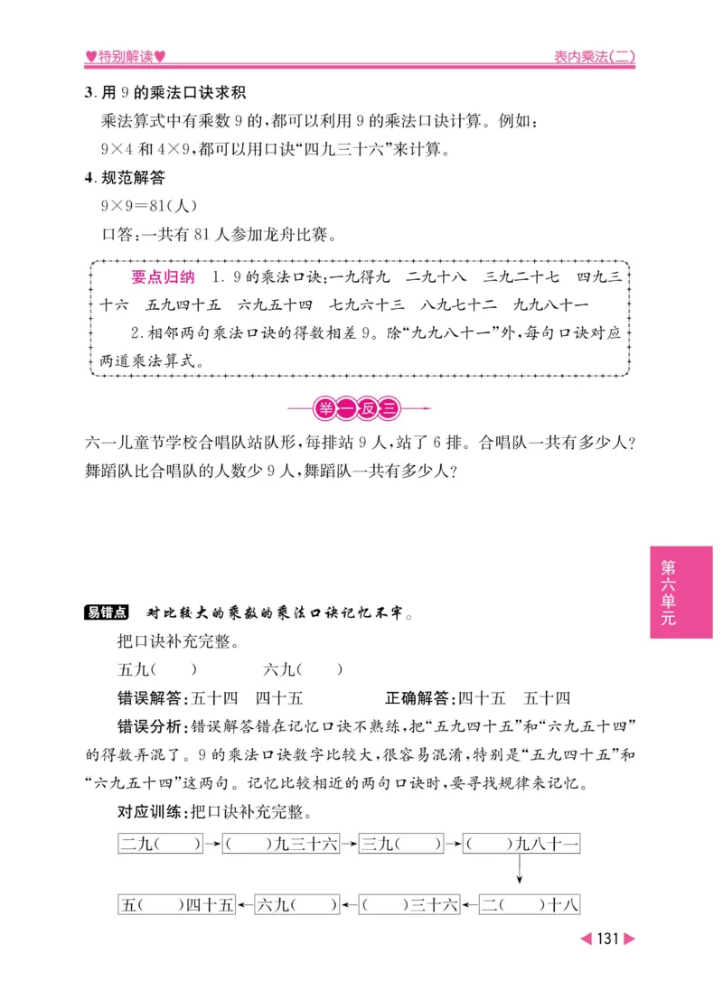 《小学教材特别解读》数学2年级上册（RJ）_二年级上下册资料_小学二年级学习资料-25年更新版_2-03、小学二年级数学上册_2-3-2、练习题、作业、试题、试卷_人教版_电子册类