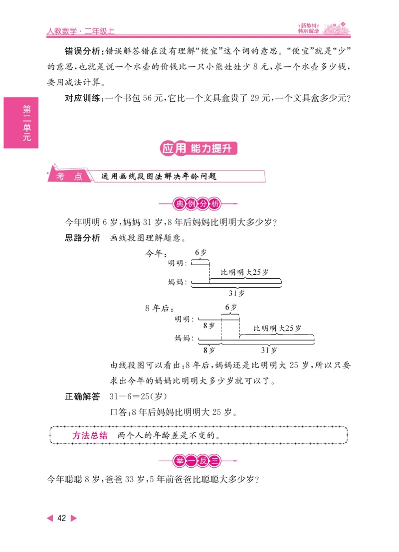《小学教材特别解读》数学2年级上册（RJ）_二年级上下册资料_小学二年级学习资料-25年更新版_2-03、小学二年级数学上册_2-3-2、练习题、作业、试题、试卷_人教版_电子册类