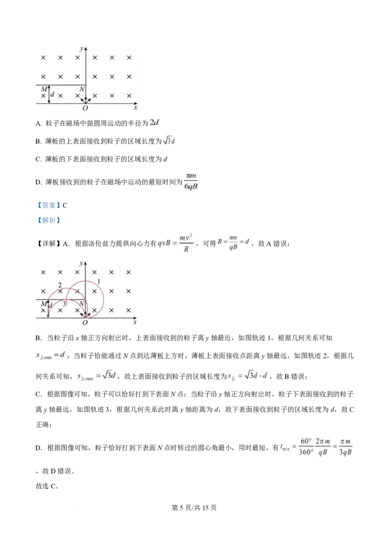 2025年高考物理试卷（安徽卷）（解析卷）_物理历年高考真题_新&middot;PDF版2008-2025&middot;高考物理真题_物理（按年份分类）2008-2025_2025&middot;高考物理真题