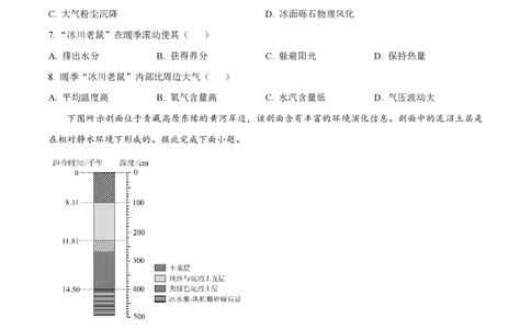 2024年高考地理试卷（全国甲卷）（空白卷）_地理历年高考真题_新&middot;PDF版2008-2025&middot;高考地理真题_地理（按年份分类）2008-2025_2024&middot;地理高考真题