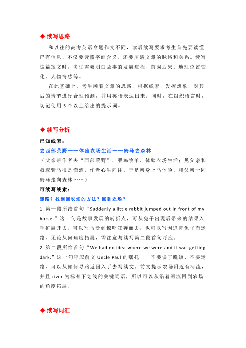 英语98新高考英语读后续写深度解读+真题剖析+模拟训练_S054高中英语备考必备学习资料包