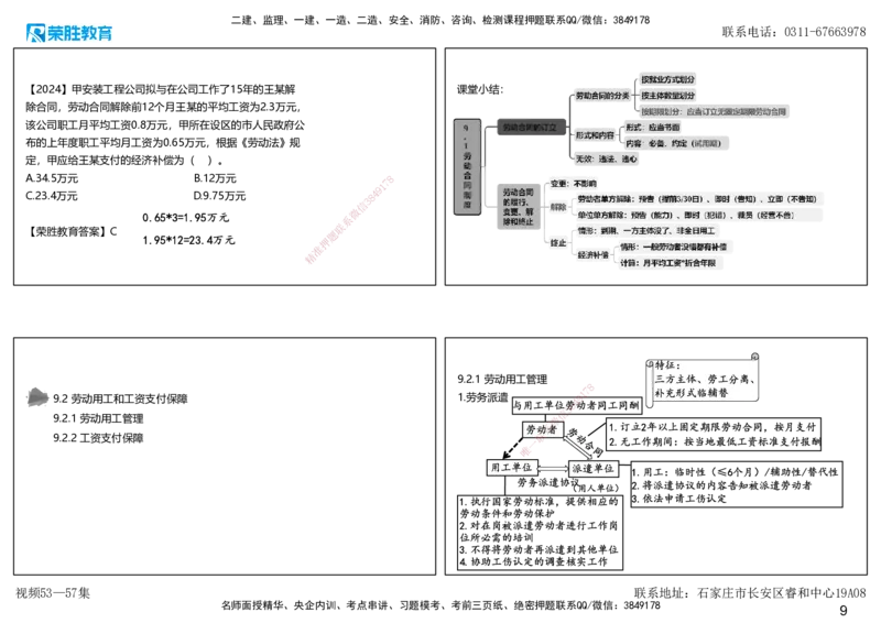视频53&mdash;57集第9章建设工程劳动保障法律制度1（可打印版）_2026年一建法规_2025年一建法规SVIP_02-基础精讲✿高端面授✿深度强化_12-法规《教材精讲班》桂林RS_讲义