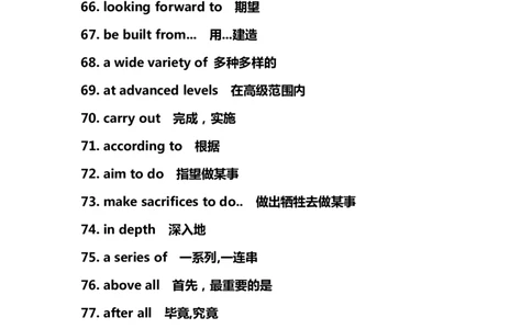 英语81高考英语必须掌握的340条高频词组_S054高中英语备考必备学习资料包