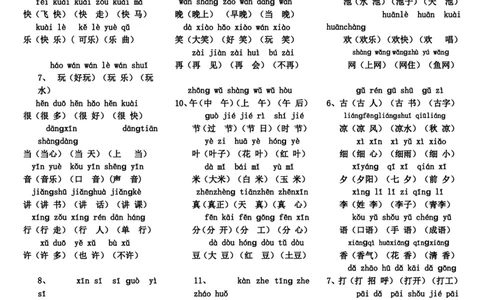 一年级下册带拼音写字词表_一年级语文下册（统编版）_老课标资料_一下语文含教学视频_第一套_009-试题试卷word版可下载打印_部编一年级期末复习和试卷