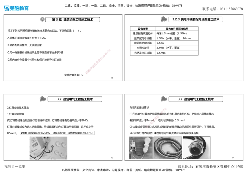 视频11&mdash;13集2025一建机电实务破题第116&mdash;139题（可打印版）_2026年一级建造师_2026年一建机电_2025年一建机电SVIP_03-习题精析✿实战特训✿模考通关_讲义_71