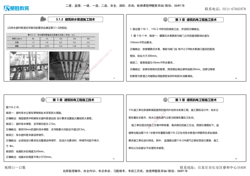 视频11&mdash;13集2025一建机电实务破题第116&mdash;139题（可打印版）_2026年一级建造师_2026年一建机电_2025年一建机电SVIP_03-习题精析✿实战特训✿模考通关_讲义_71