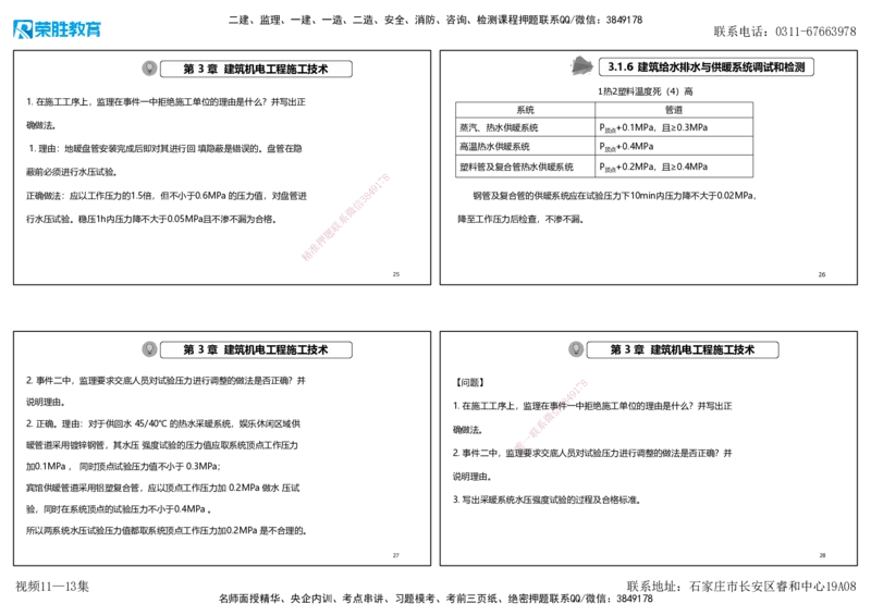 视频11&mdash;13集2025一建机电实务破题第116&mdash;139题（可打印版）_2026年一级建造师_2026年一建机电_2025年一建机电SVIP_03-习题精析✿实战特训✿模考通关_讲义_71