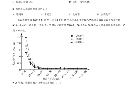 2025年高考地理试卷（浙江1月卷）（空白卷）_地理历年高考真题_新&middot;PDF版2008-2025&middot;高考地理真题_地理（按年份分类）2008-2025_2025&middot;地理高考真题