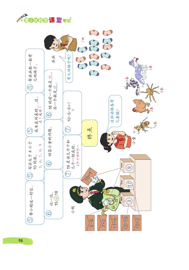 《博小优课堂笔记》数学1年级上册（RJ）_一年级上下册资料_小学一年级学习资料-25年更新版_1-03、小学一年级数学上册_人教版_10、电子书籍