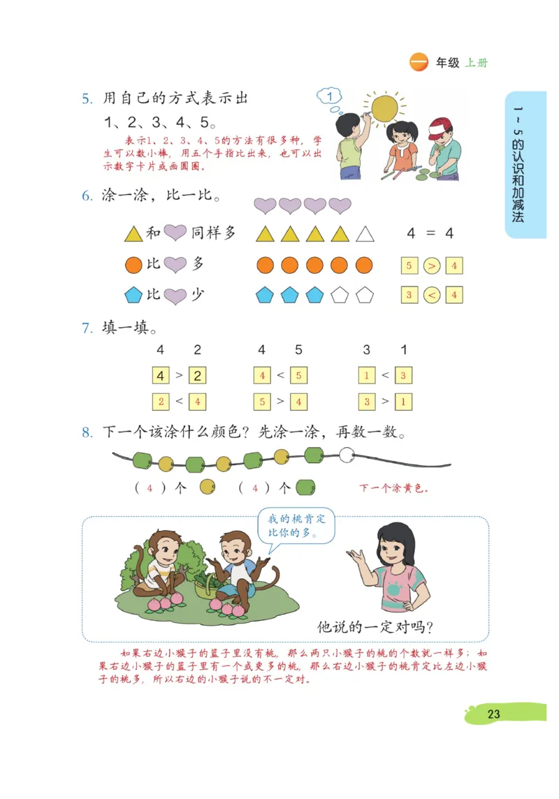 《博小优课堂笔记》数学1年级上册（RJ）_一年级上下册资料_小学一年级学习资料-25年更新版_1-03、小学一年级数学上册_人教版_10、电子书籍