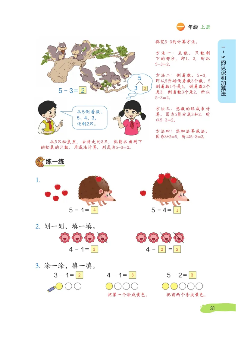 《博小优课堂笔记》数学1年级上册（RJ）_一年级上下册资料_小学一年级学习资料-25年更新版_1-03、小学一年级数学上册_人教版_10、电子书籍