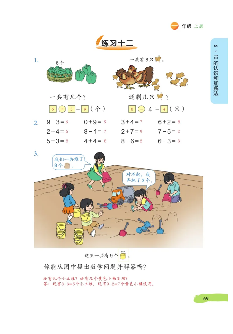 《博小优课堂笔记》数学1年级上册（RJ）_一年级上下册资料_小学一年级学习资料-25年更新版_1-03、小学一年级数学上册_人教版_10、电子书籍