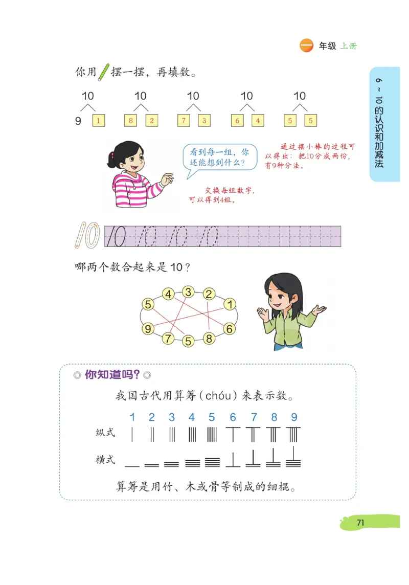 《博小优课堂笔记》数学1年级上册（RJ）_一年级上下册资料_小学一年级学习资料-25年更新版_1-03、小学一年级数学上册_人教版_10、电子书籍