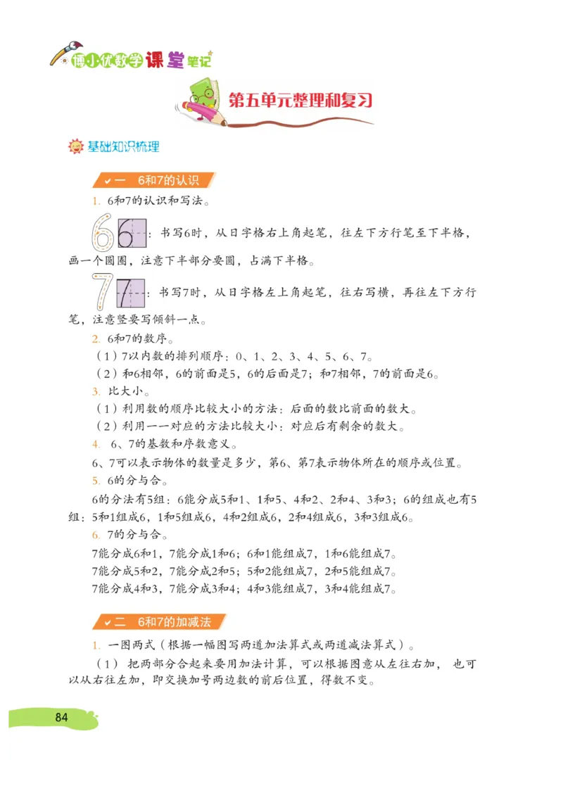 《博小优课堂笔记》数学1年级上册（RJ）_一年级上下册资料_小学一年级学习资料-25年更新版_1-03、小学一年级数学上册_人教版_10、电子书籍