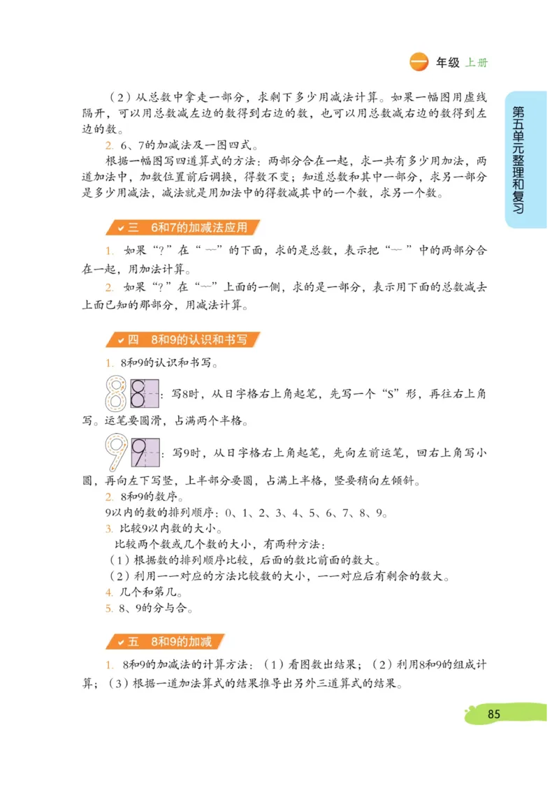 《博小优课堂笔记》数学1年级上册（RJ）_一年级上下册资料_小学一年级学习资料-25年更新版_1-03、小学一年级数学上册_人教版_10、电子书籍