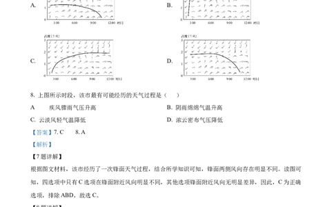 2024年高考地理试卷（天津）（解析卷）_地理历年高考真题_新&middot;Word版2008-2025&middot;高考地理真题_地理（按年份分类）2008-2025_2024&middot;地理高考真题