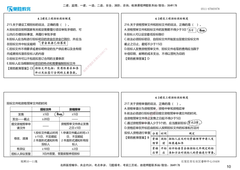 视频10&mdash;11集2025一建法律法规破题第181&mdash;220题（可打印版）_2026年一建法规_2025年一建法规SVIP_03-习题精析✿实战特训✿模考通关_18-法规《破题提升班》桂林RS_讲义