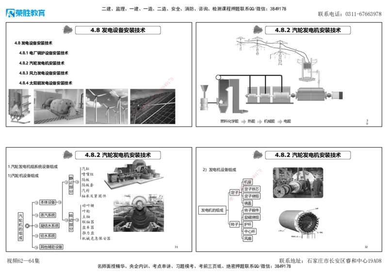 视频62&mdash;64集4.8发电设备安装技术（可打印版）_2026年一级建造师_2026年一建机电_2025年一建机电SVIP_02-基础精讲✿高端面授✿深度强化_12-机电《教材精讲班》王峰RS推荐